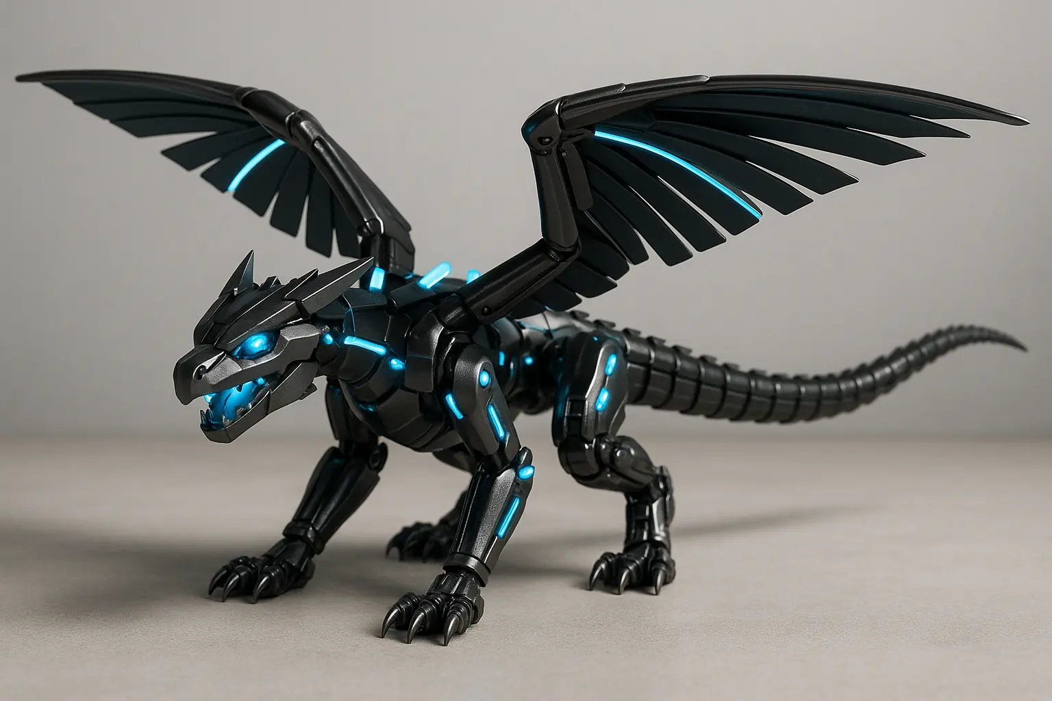 A Blue Dragon, ready for flight and games